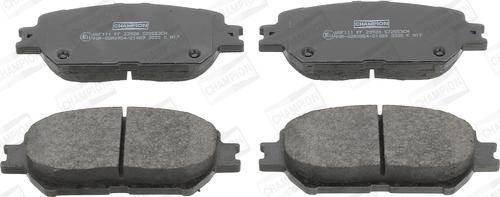 Champion 572553CH - Brake Pad Set, disc brake www.autospares.lv