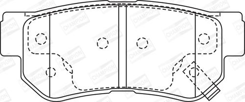 Champion 572557CH - Brake Pad Set, disc brake www.autospares.lv