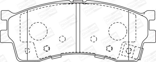 Champion 572560CH - Bremžu uzliku kompl., Disku bremzes www.autospares.lv