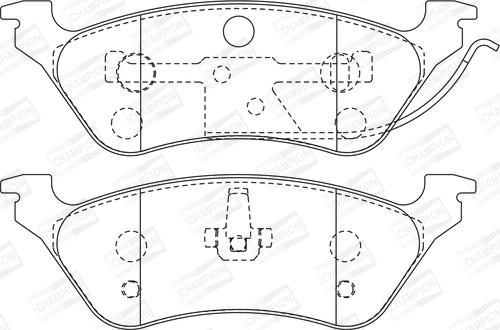 Champion 572505CH - Bremžu uzliku kompl., Disku bremzes www.autospares.lv