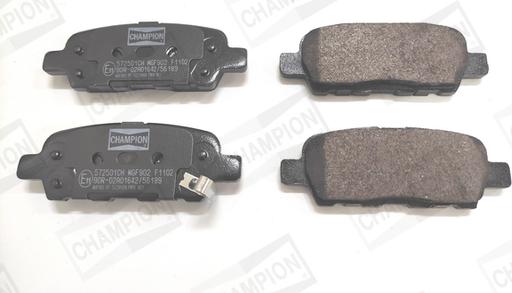 Champion 572501CH - Тормозные колодки, дисковые, комплект www.autospares.lv