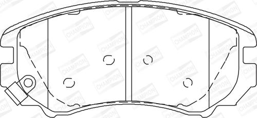 Champion 572514CH - Brake Pad Set, disc brake www.autospares.lv