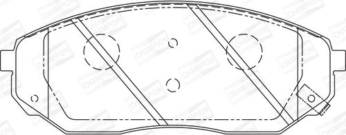 Champion 572511CH - Bremžu uzliku kompl., Disku bremzes www.autospares.lv