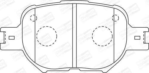 Champion 572517CH - Bremžu uzliku kompl., Disku bremzes www.autospares.lv