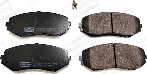 Champion 572584CH - Тормозные колодки, дисковые, комплект www.autospares.lv