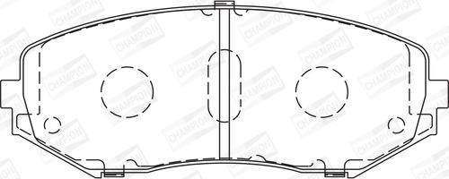 Champion 572584CH - Bremžu uzliku kompl., Disku bremzes www.autospares.lv