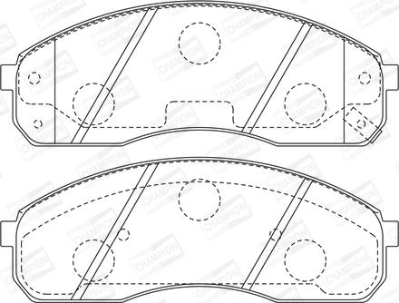 Champion 572532CH - Bremžu uzliku kompl., Disku bremzes www.autospares.lv