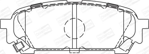 Champion 572529CH - Bremžu uzliku kompl., Disku bremzes www.autospares.lv