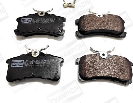 Champion 572520CH - Brake Pad Set, disc brake www.autospares.lv