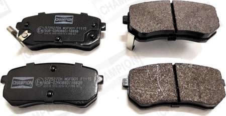 Champion 572527CH - Brake Pad Set, disc brake www.autospares.lv