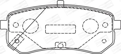 Champion 572527CH - Bremžu uzliku kompl., Disku bremzes www.autospares.lv