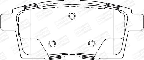 Champion 572644CH - Bremžu uzliku kompl., Disku bremzes www.autospares.lv