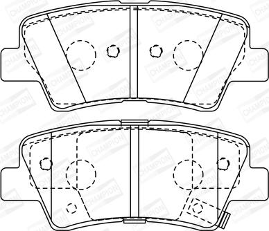 Champion 572629CH - Bremžu uzliku kompl., Disku bremzes www.autospares.lv