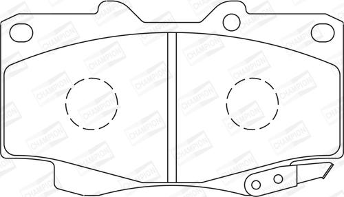 Champion 572625CH - Bremžu uzliku kompl., Disku bremzes www.autospares.lv