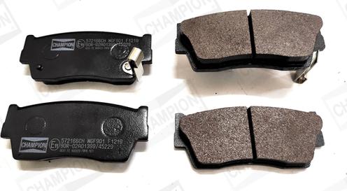 Champion 572166CH - Brake Pad Set, disc brake www.autospares.lv