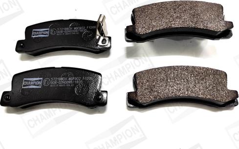 Champion 572188CH - Тормозные колодки, дисковые, комплект www.autospares.lv