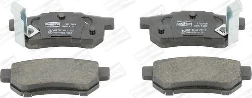 Champion 572136CH - Brake Pad Set, disc brake www.autospares.lv