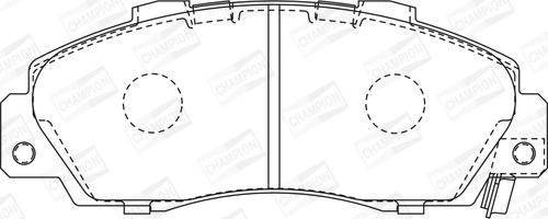 Champion 572393CH - Тормозные колодки, дисковые, комплект www.autospares.lv