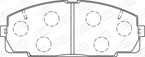 Champion 572367CH - Bremžu uzliku kompl., Disku bremzes www.autospares.lv