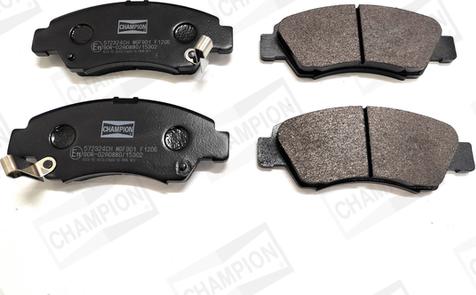 Champion 572324CH - Brake Pad Set, disc brake www.autospares.lv