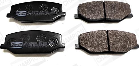 Champion 572226CH - Brake Pad Set, disc brake www.autospares.lv