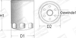 Champion C165/606 - Eļļas filtrs autospares.lv