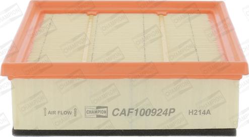 Champion CAF100924P - Air Filter, engine www.autospares.lv