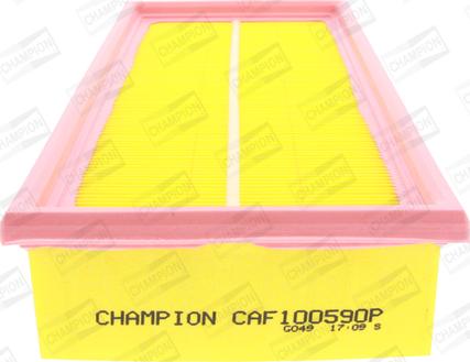 Champion CAF100590P - Воздушный фильтр, двигатель www.autospares.lv