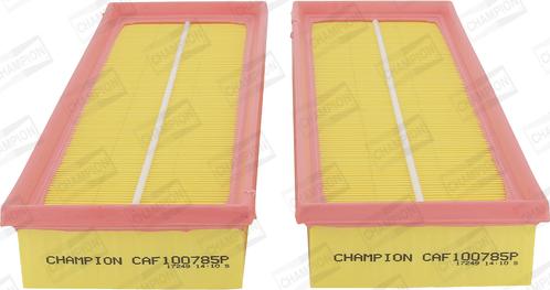 Champion CAF100785P - Gaisa filtrs autospares.lv