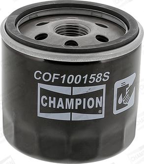 Champion COF100158S - Eļļas filtrs autospares.lv