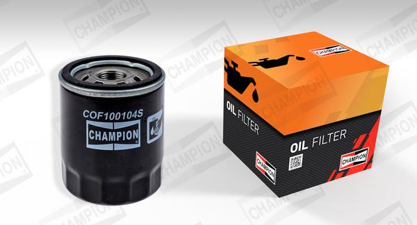 Champion COF100104S - Eļļas filtrs autospares.lv