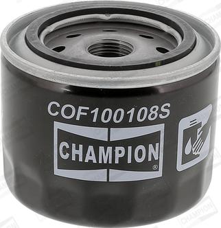 Champion COF100108S - Масляный фильтр www.autospares.lv