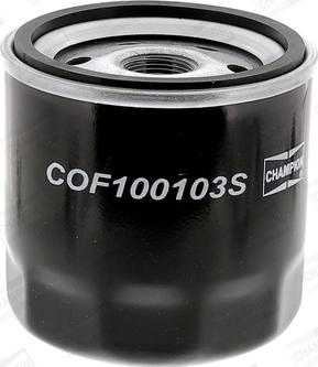 Champion COF100103S - Eļļas filtrs www.autospares.lv