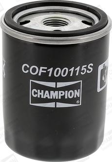 Champion COF100115S - Eļļas filtrs autospares.lv