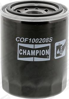 Champion COF100208S - Eļļas filtrs autospares.lv