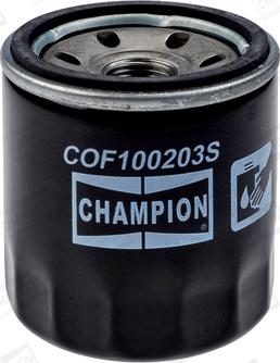 Champion COF100203S - Eļļas filtrs www.autospares.lv