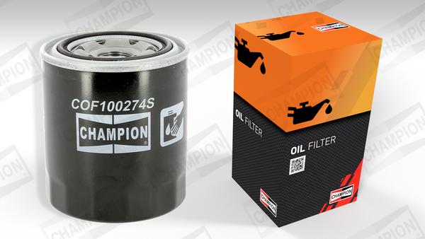 Champion COF100274S - Eļļas filtrs www.autospares.lv