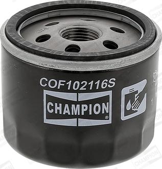 Champion COF102116S - Eļļas filtrs www.autospares.lv