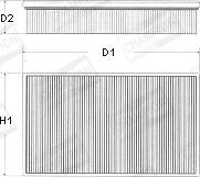 Champion U540/606 - Air Filter, engine www.autospares.lv