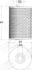 Champion X104/606 - Eļļas filtrs www.autospares.lv