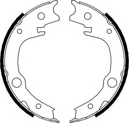 CHERY A213502210 - Brake Shoe Set, parking brake www.autospares.lv