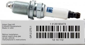 Chevrolet 25 193 473 - Spark Plug www.autospares.lv