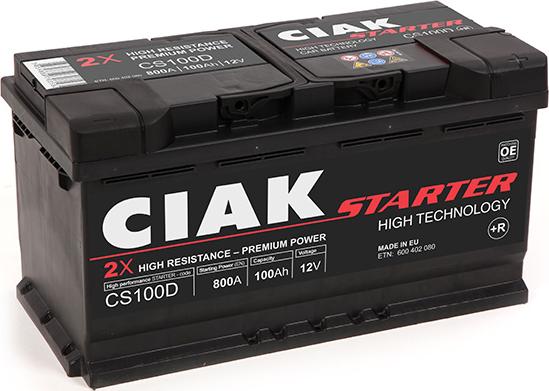 CIAKStarter CS100D - Startera akumulatoru baterija www.autospares.lv