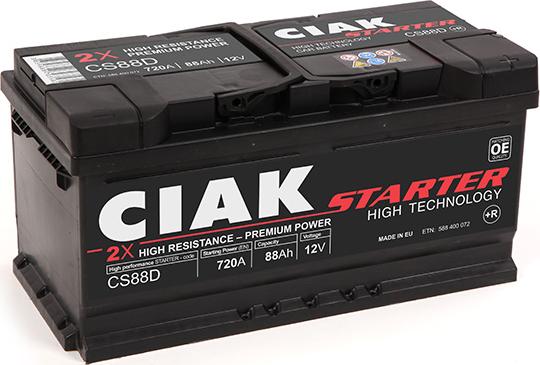 CIAKStarter CS88D - Starter Battery www.autospares.lv