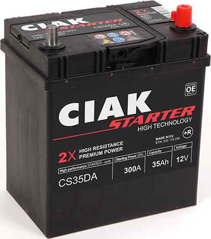 CIAKStarter CS35DA - Startera akumulatoru baterija www.autospares.lv