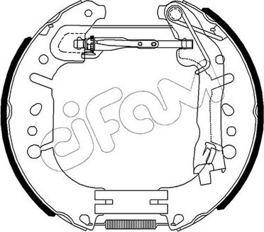 Cifam 151-490 - Bremžu loku komplekts www.autospares.lv