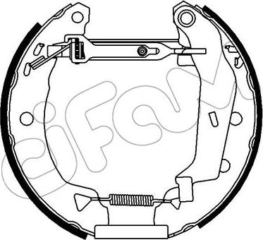 Cifam 151-406 - Bremžu loku komplekts www.autospares.lv