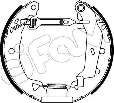 Cifam 151-402 - Bremžu loku komplekts autospares.lv