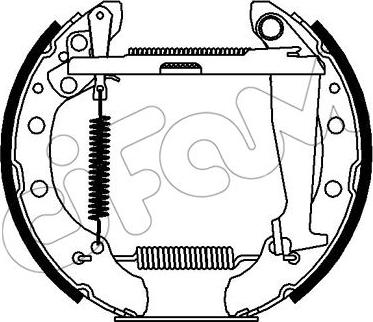 Cifam 151-415 - Bremžu loku komplekts autospares.lv