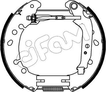 Cifam 151-489 - Bremžu loku komplekts www.autospares.lv